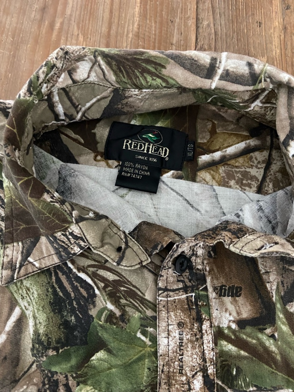 REDHEAD X REALTREE APG HUNTING SHIRT CAMO BUTTON-DOWN TOP XL - Picture 8 of 10